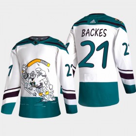 Anaheim Ducks David Backes 21 2020-21 Reverse Retro Authentic Shirt - Mannen